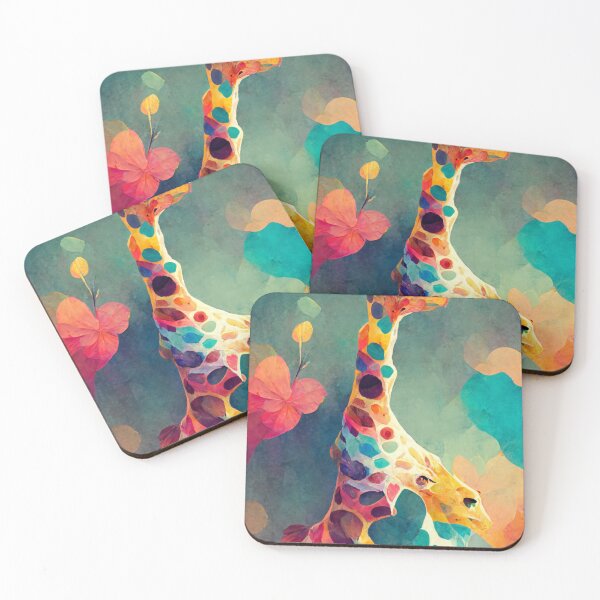 Item preview, Colorful giraffe designed and sold by ontano.