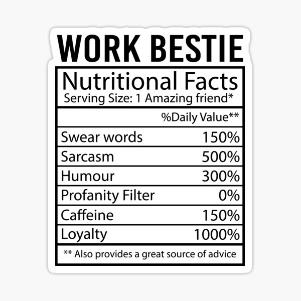 work-bestie-nutritional-facts-work-bestie-gift-funny-gift-for-work