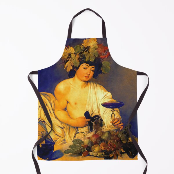 Item preview, Bacchus by Caravaggio - digital enhancement with blue and orange contrast designed and sold by NickoPrints.