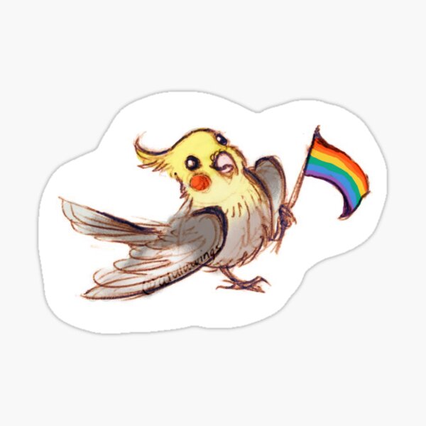 Item preview, Pride Birb designed and sold by alulawings.