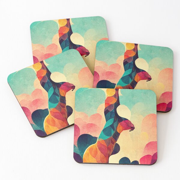 Item preview, Colorful giraffe pattern designed and sold by ontano.