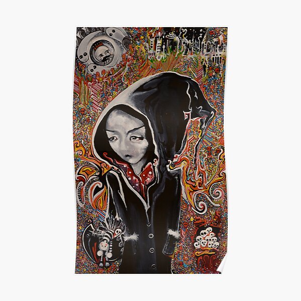 'Black holes and cushions' a reaper in training. Poster