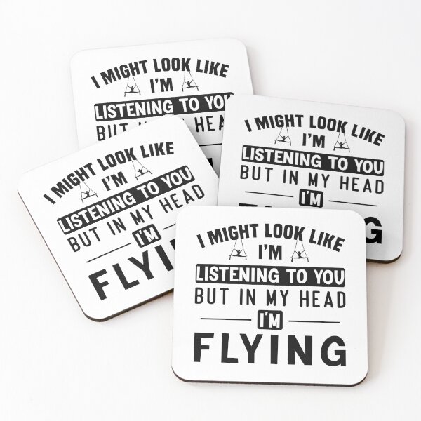 Item preview, In My Head I'm Flying, Aerial Hoop, Funny Aerial  designed and sold by Aerial Addicts.