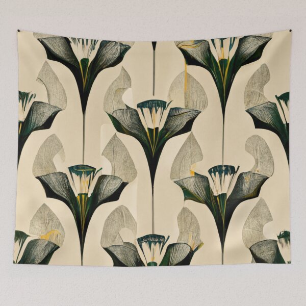 Item preview, Art deco flower pattern designed and sold by ontano.