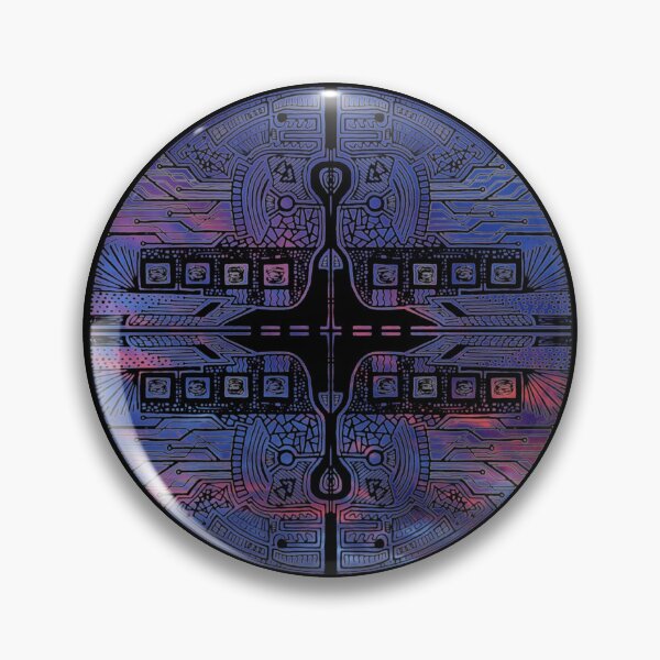Item preview, Dark Red Blue Sky Vortex Circle designed and sold by createVisions.