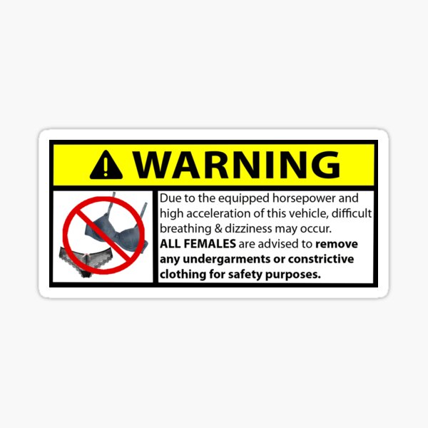 Underpowered Engine Warning  Sticker for Sale by alttabstudio