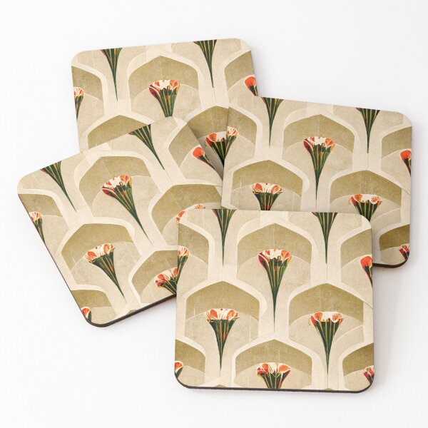 Item preview, Art deco flower pattern designed and sold by ontano.
