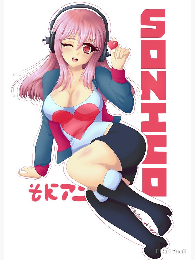 Super Sonico HD Print Anime Wall Poster Scroll Home Decor 