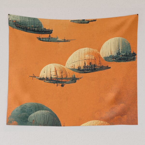 Item preview, Flying zeppelins - steampunk airships designed and sold by ontano.