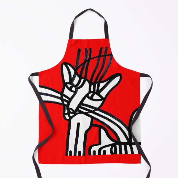 Item preview, Sitting Cat on Red Board "Cat's Drawings" designed and sold by Istvan Ocztos.