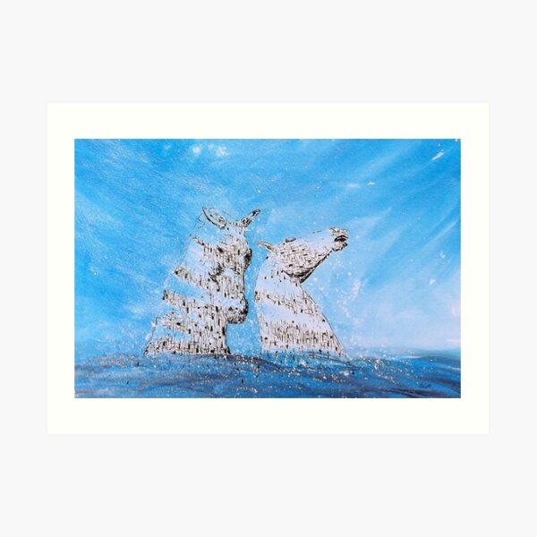 K2, the Water Kelpies Art Print