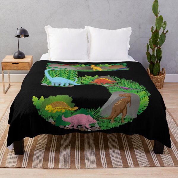 Item preview, Dinosaurs Jungle Scene fifth Birthday number five designed and sold by CreativiTee4u.
