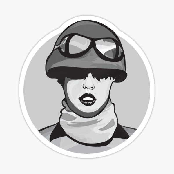 Women of Punk - Poly Styrene (b&w) Sticker
