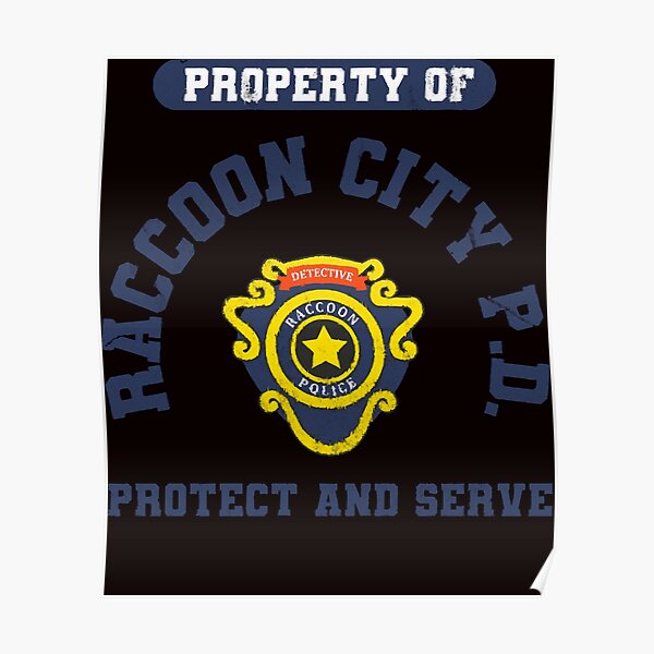 Property Of Raccoon City Police Department Resident Evil Poster For   Poster,504x498,f8f8f8 Pad,600x600,f8f8f8 