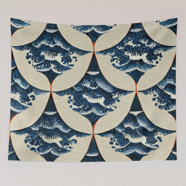 Item preview, Wave pattern - japanese style designed and sold by ontano.