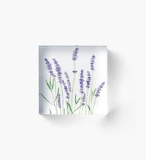 Bloque acrílico lavanda púrpura