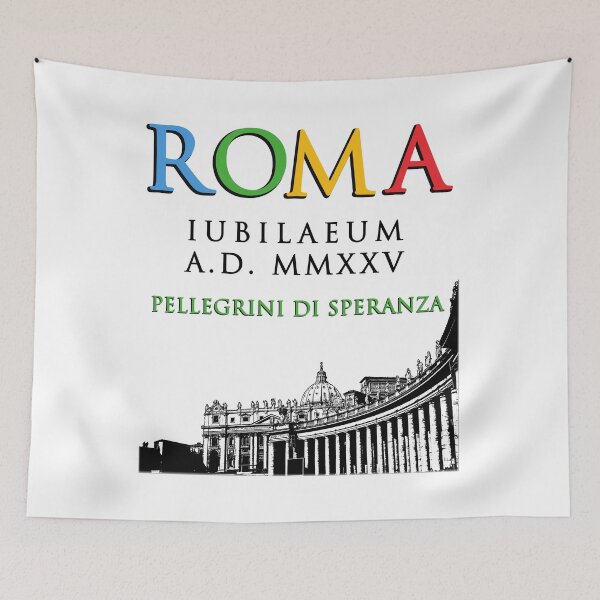 Item preview, ROMA Iubilaeum and Vatican MMXXV 2025 Rome Jubilee logo designed and sold by made4K.
