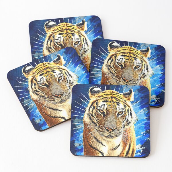Item preview, Tiger blue Artwork designed and sold by Nambaro.