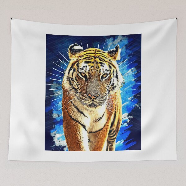 Item preview, Tiger blue Artwork designed and sold by Nambaro.