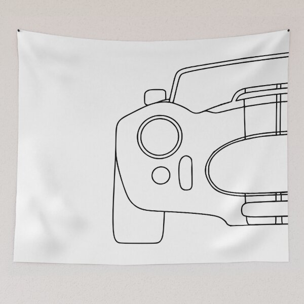 Item preview, AC Cobra 427 Shelby Cobra black lines designed and sold by EdimDesign.