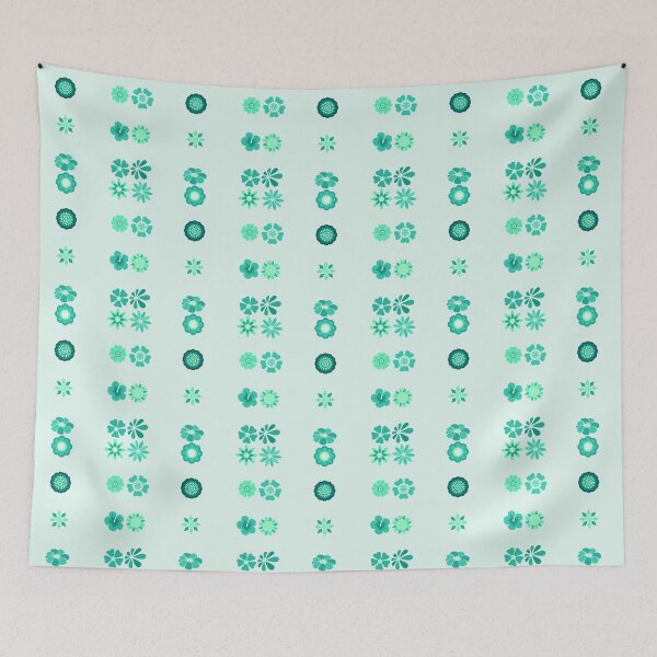 Item preview, Hippie Flowers Variety Pack Turquoise designed and sold by everything4eva.