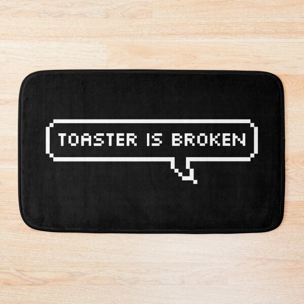 Item preview, Toaster is broken in white designed and sold by PrintsyGal.