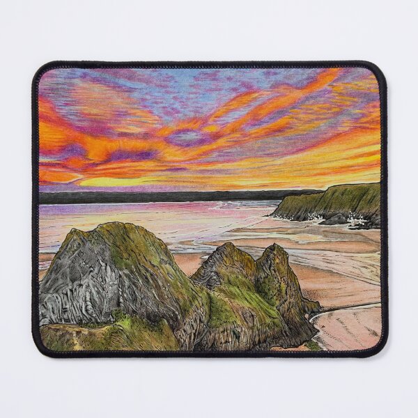 Item preview, Three Cliffs sunset designed and sold by Karen Elaine Evans.