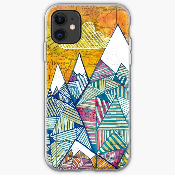 Maps and Mountains iPhone Soft Case