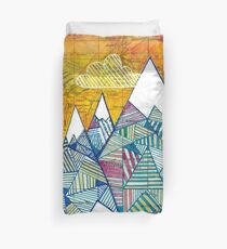 Maps and Mountains Duvet Cover