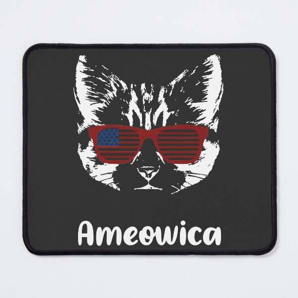 Item preview, Ameowica - cat wears american flag glasses - USA LOVER designed and sold by MSD-Clothes-.