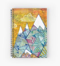 Maps and Mountains Spiral Notebook