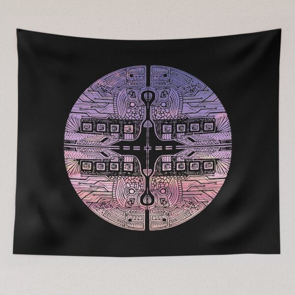 Item preview, Purple Sky Vortex Circle designed and sold by createVisions.