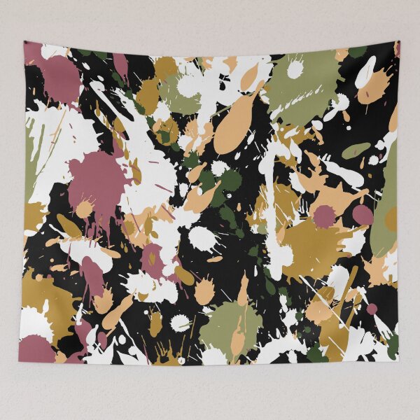 Item preview, Retro Paint Splash. Retro Abstract Multi Color Pattern designed and sold by risingrocket.