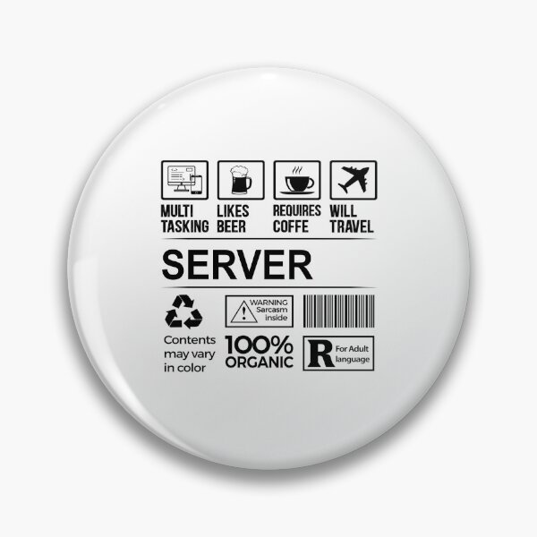 Item preview, Server T Shirt, MultiTasking Certified Job Gift Item, Job Profession,Mens Womens Girls Dad, Server Christmas Birthday Gift designed and sold by xlnv.