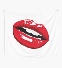 Red Lips Wall Tapestry