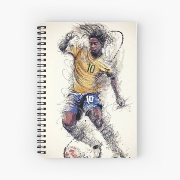 Zidane Maradona Pele Spiral Notebook