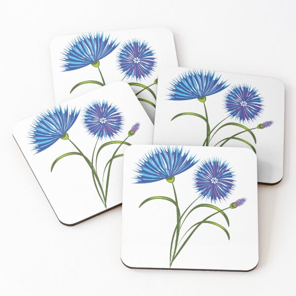 Item preview, Vector image of a cornflower flower  designed and sold by sv-yur-0309.