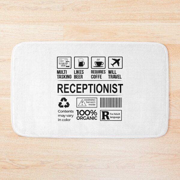 Artikelvorschau, Rezeptionist-T-Shirt, MultiTasking-zertifizierter Job-Geschenkartikel, Jobberuf, Herren-Damen-Mädchen-Vater, Rezeptionist-Weihnachtsgeburtstagsgeschenk entworfen und verkauft von xlnv.