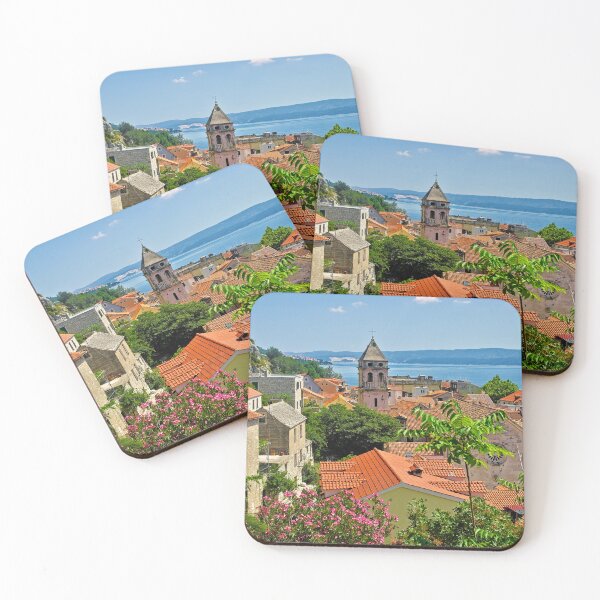 Item preview, View over the small Croatian town of Omiš on the Adriatic coast designed and sold by paelzerbu93.