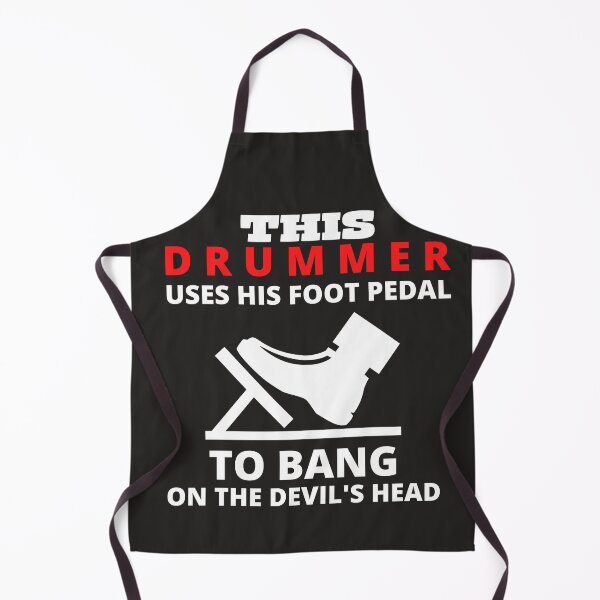 Item preview, This Drummer Uses His Foot Pedal to Bang on the Devil's Head Mench64 designed and sold by mench64.