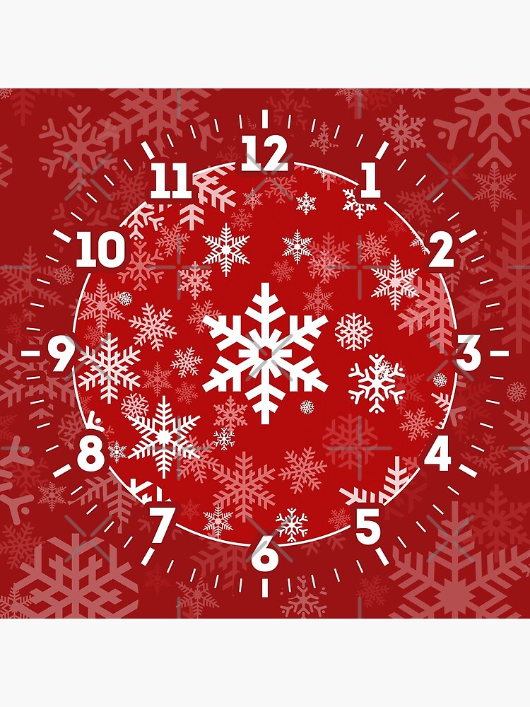 Snowflakes Pattern in Red by Garaga