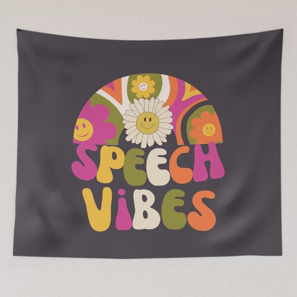 Aperçu de l'œuvre Orthophonie Pathologiste SLP Speechie Vibes Retro créée et vendue par SunfullyYours.