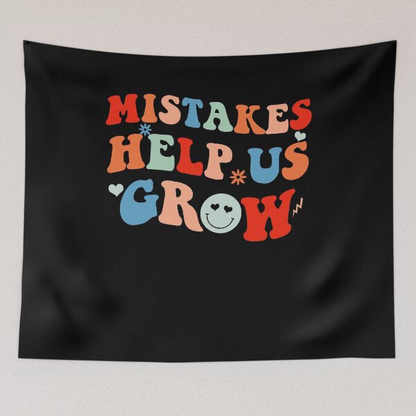 Item preview, Mistakes Help Us Grow Positive Retro Teachers Back To School designed and sold by Amineharoni.