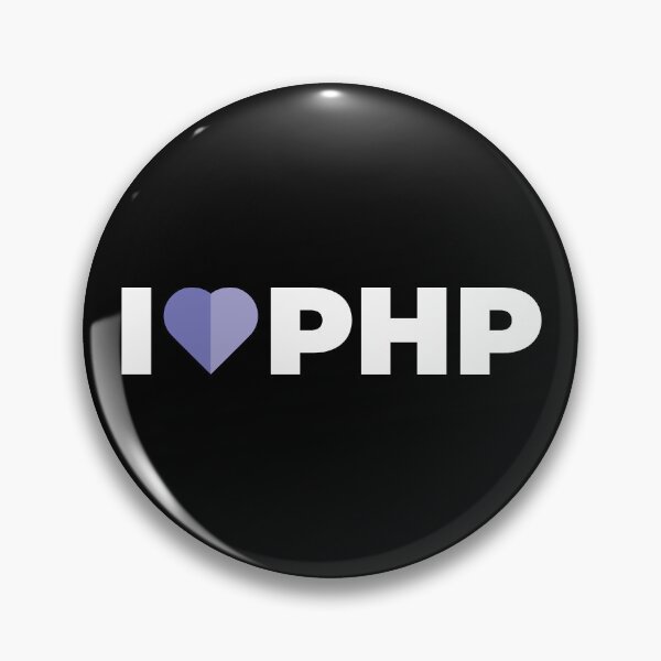 Artikelvorschau, Ich liebe / Herz PHP - Für PHP-Programmierer / Programmierer / Entwickler entworfen und verkauft von ItsRainingPxls.