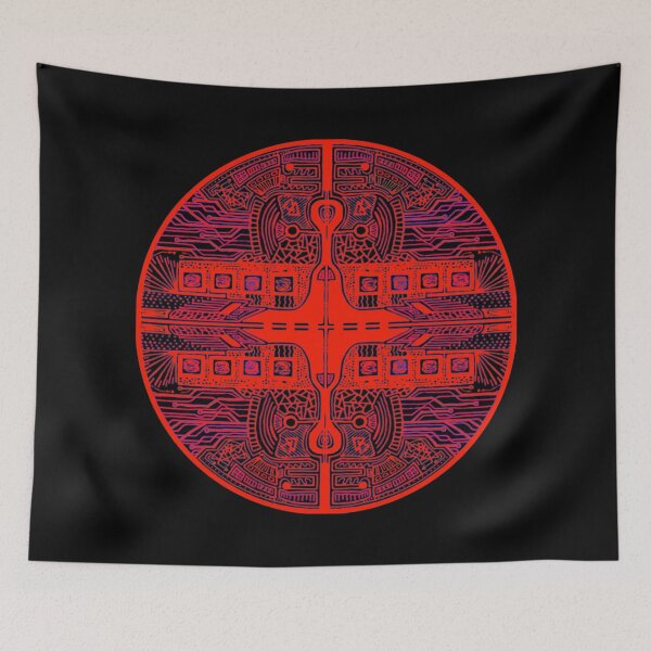 Item preview, Red&Purple Vortex Circle designed and sold by createVisions.