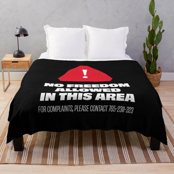 Item preview, No Freedom Allowed in This Area - English designed and sold by Artivism | ارتيڤيزم.