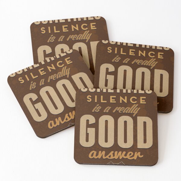 Item preview, sometimes silence is a really good answer designed and sold by Uzma Mahyudin.