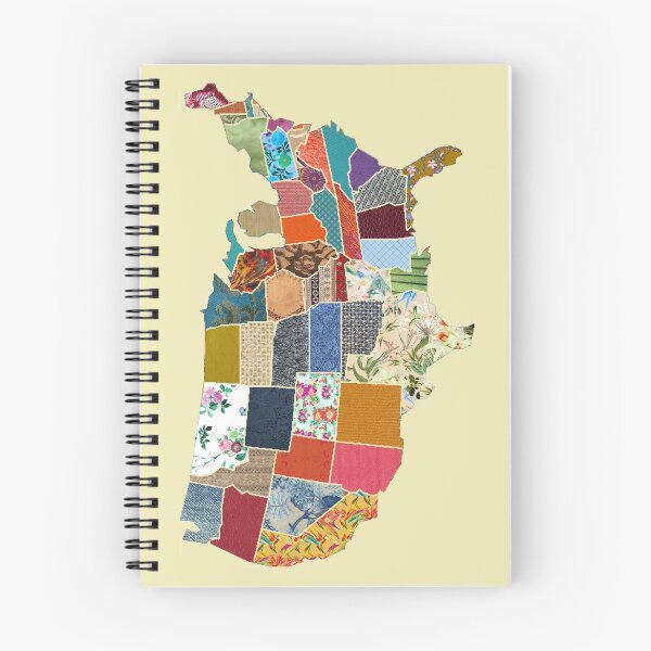 Item preview, Patchwork Map of America designed and sold by luckylucy.