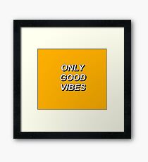 only good vibes Framed Print