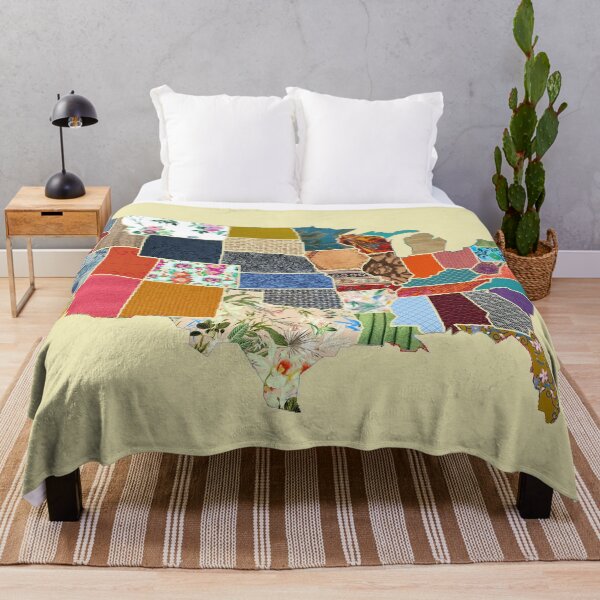 Item preview, Patchwork Map of America designed and sold by luckylucy.